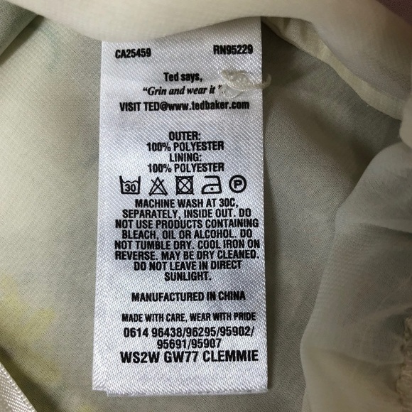 Ted Baker London Floral Ruffle Blouse - Cream and Multicolor - Picture 5 of 10